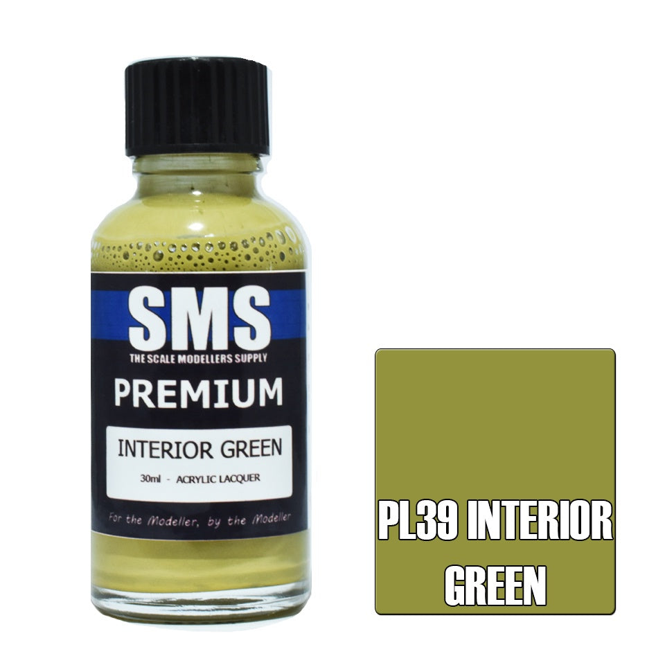 PL39 Premium Acrylic Lacquer INTERIOR GREEN 30ml
