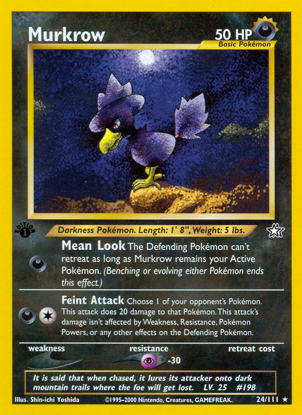 Murkrow (24/111) [Neo Genesis 1st Edition]