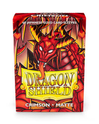 Sleeves - Dragon Shield Japanese- Box 60 - Crimson MATTE