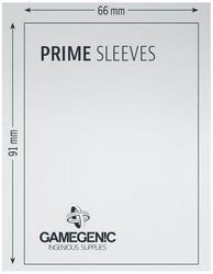 Gamegenic Prime Card Sleeves Orange (66mm x 91mm) (100 Sleeves Per Pack)