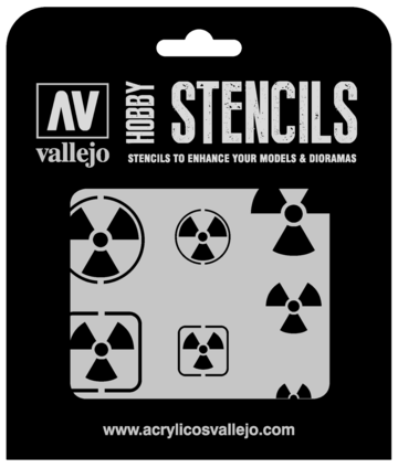 VALLEJO ST-SF005 RADIOACTIVITY SIGNS STENCIL