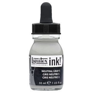 Liquitex Ink 30mL Neutral Grey Value 5 Mixing Grey