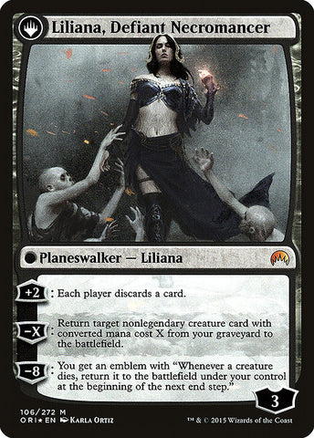 Liliana, Heretical Healer // Liliana, Defiant Necromancer [Magic Origins Promos]
