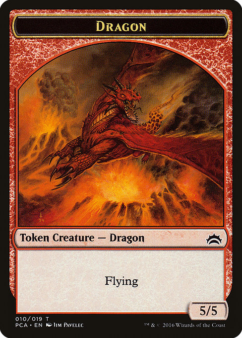 Dragon [Planechase Anthology Tokens]