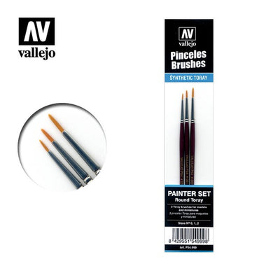 Vallejo Toray Detail Set (0 1 & 2) Paint Brush Set
