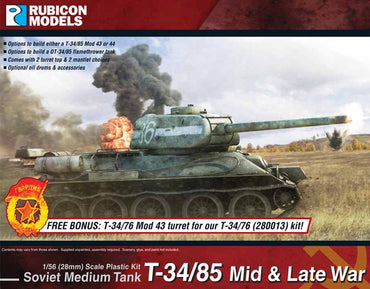 Rubicon 1/56 T34/85 Mid & Late War