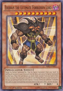 Exodius the Ultimate Forbidden Lord [Millennium Pack] [MIL1-EN007]