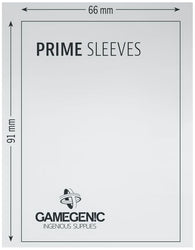 Gamegenic Prime Card Sleeves Yellow (66mm x 91mm) (100 Sleeves Per Pack)