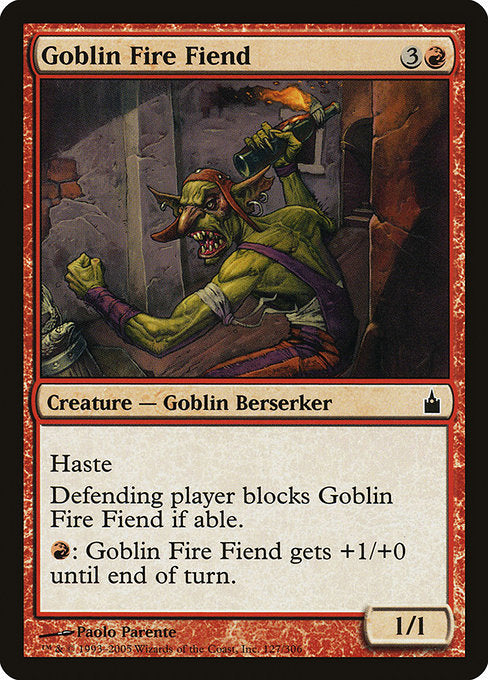 Goblin Fire Fiend [Ravnica: City of Guilds]