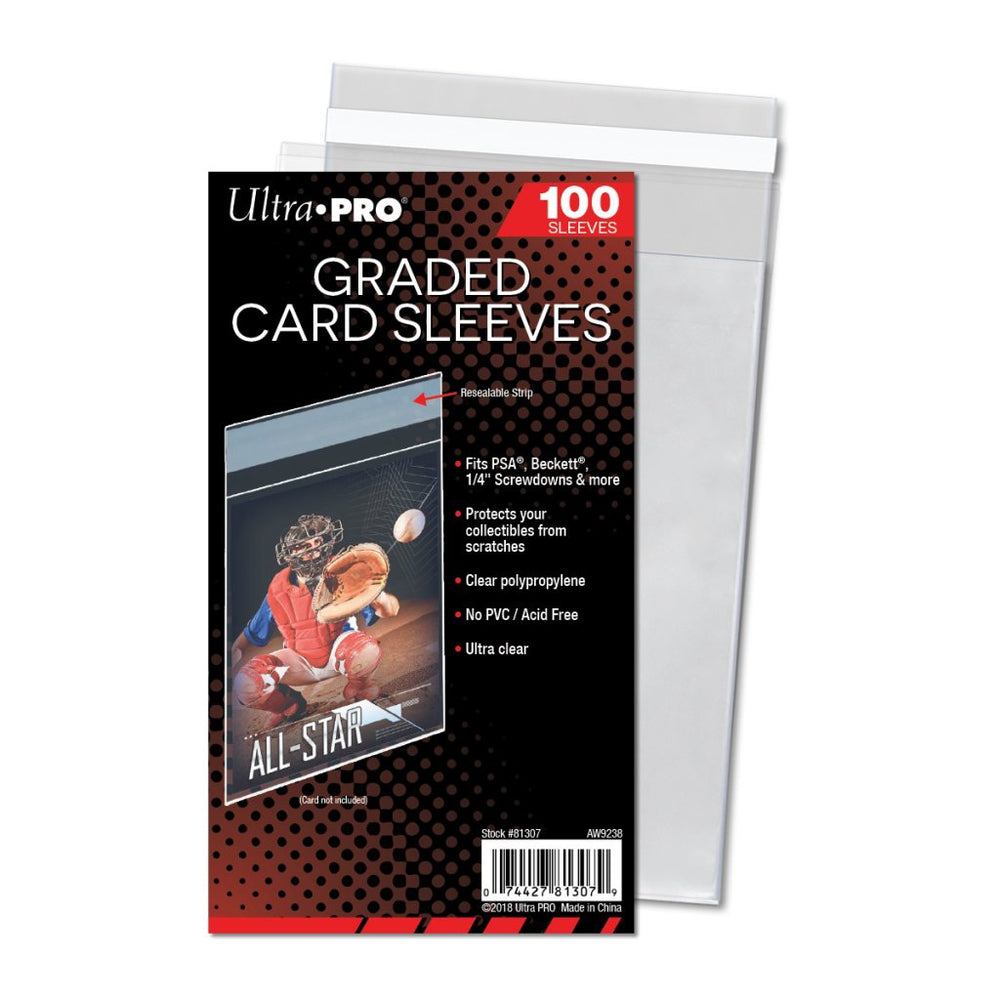 ULTRA PRO CARD SLEEVE - Graded- Resealable (100ct)