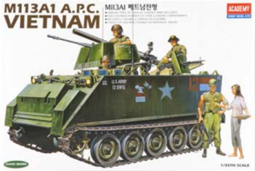 Academy 1/35 M113A1 A.P.C. USA Vietnam-Australian Decals 13266 Plastic Model Kit