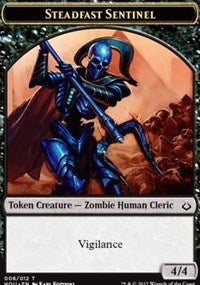 Steadfast Sentinel // Cat Double-sided Token [Hour of Devastation]