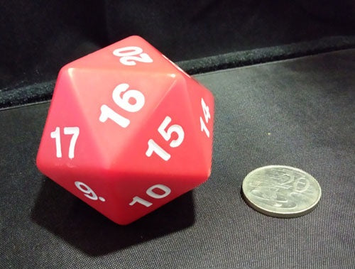 super jumbo 55mm d20 countdown die- red
