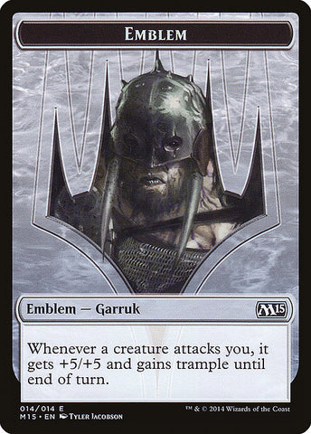 Garruk, Apex Predator Emblem [Magic 2015 Tokens]