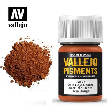 Vallejo 73107 Pigments Dark Red Ochre 30 ml