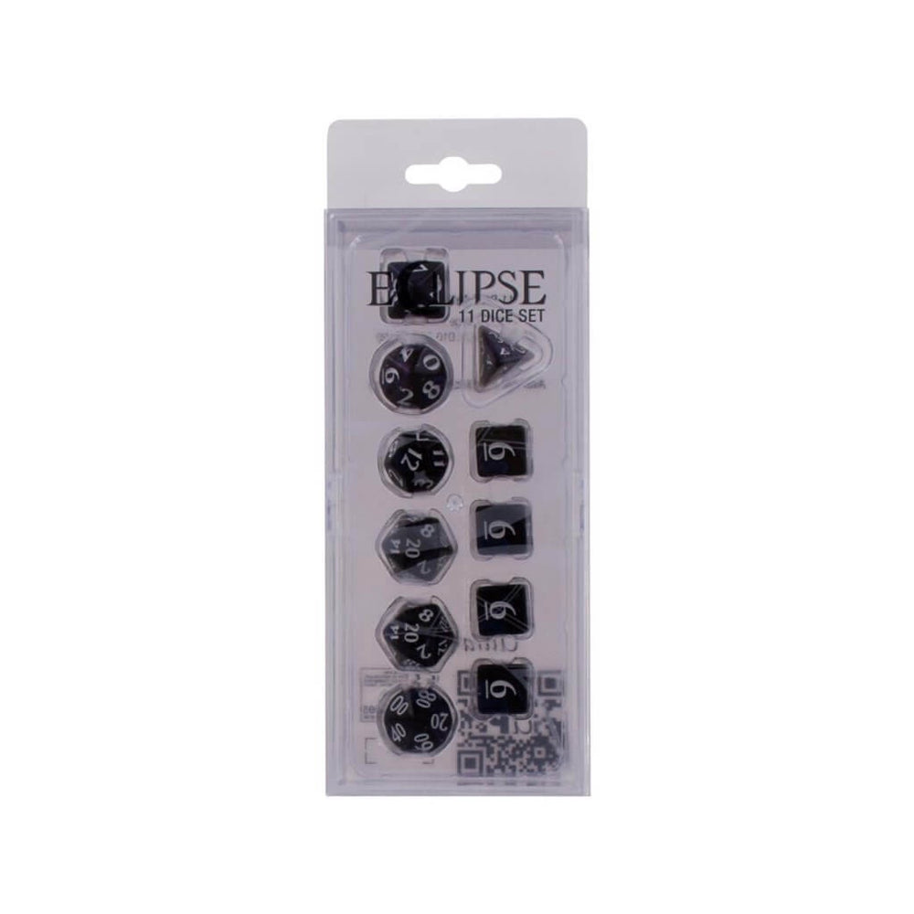 ULTRA PRO Eclipse 11 Dice Set: Jet Black