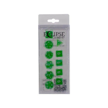 ULTRA PRO Eclipse 11 Dice Set: Lime Green
