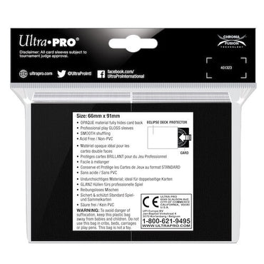 ULTRA PRO Deck Protector Standard - Gloss 100ct White - Eclipse