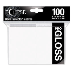 ULTRA PRO Deck Protector Standard - Gloss 100ct White - Eclipse
