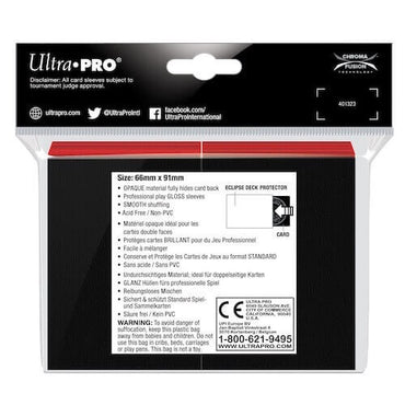 ULTRA PRO Deck Protector Standard - Gloss 100ct Red - Eclipse