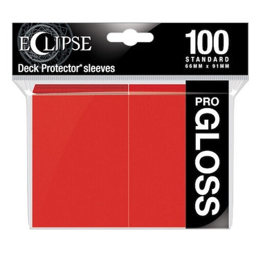 ULTRA PRO Deck Protector Standard - Gloss 100ct Red - Eclipse