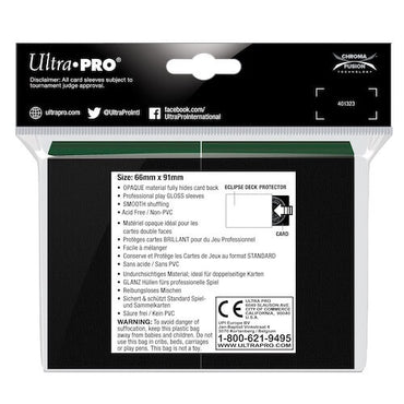 ULTRA PRO Deck Protector Standard - Gloss 100ct Green - Eclipse