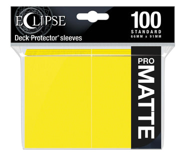 Deck protectors Standard 100ct Pro Matte Eclipse Lemon Yellow