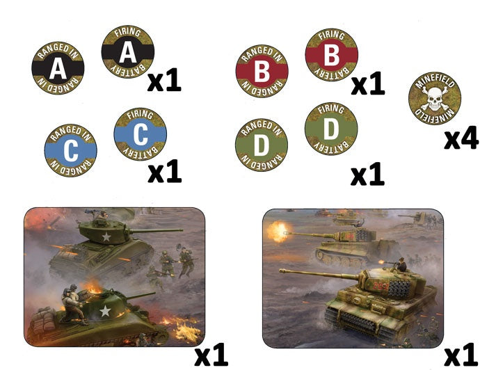 Late War Mission Token Set (x14) - FoW