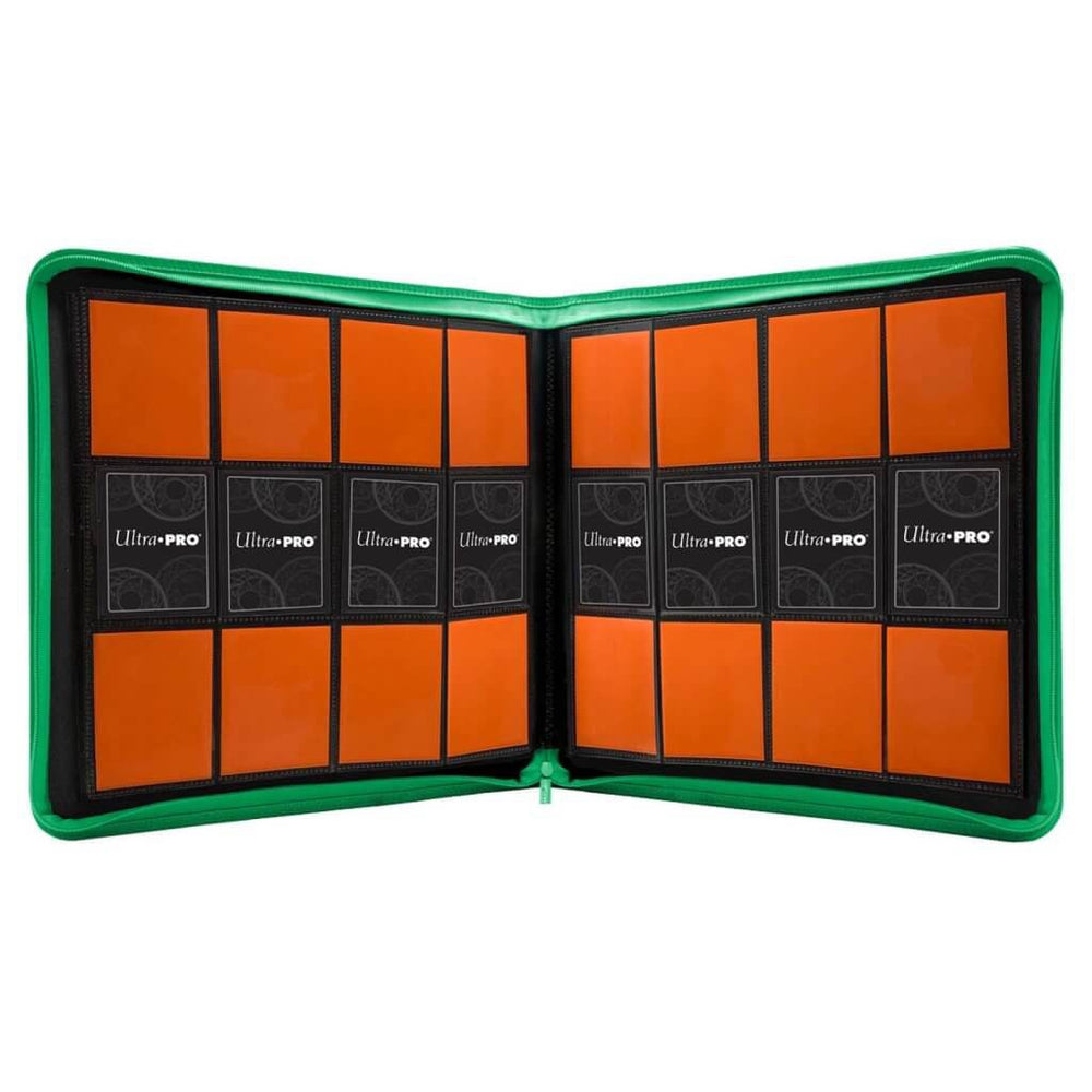 ULTRA PRO Binder - 12 pocket Zippered PRO Binder- Green