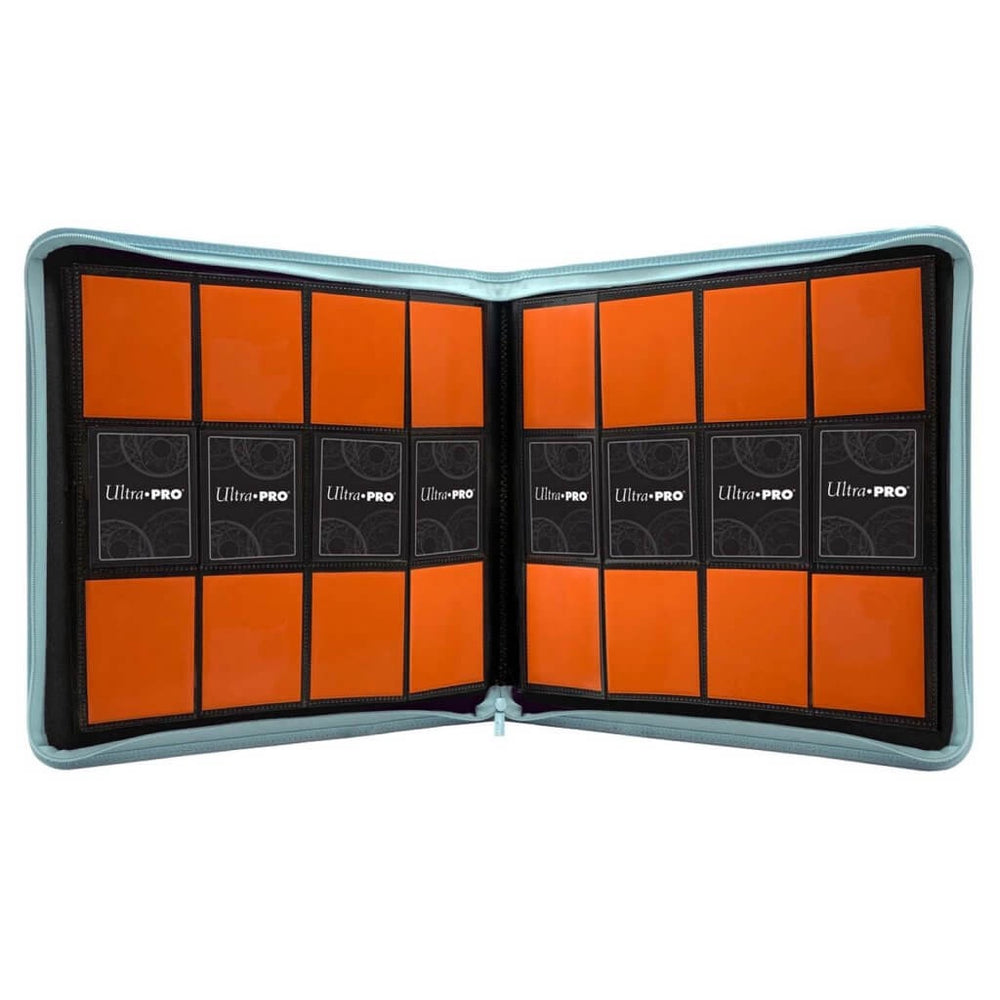 ULTRA PRO Binder - 12 pocket Zippered PRO Binder- Light Blue