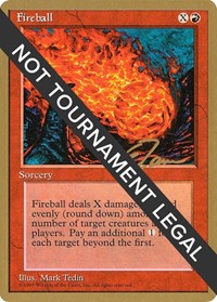 Fireball - 1996 Eric Tam (4ED) [World Championship Decks]