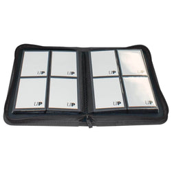 ULTRA PRO Binder - Vivid 4-Pocket Zippered Pro-Binder: Black