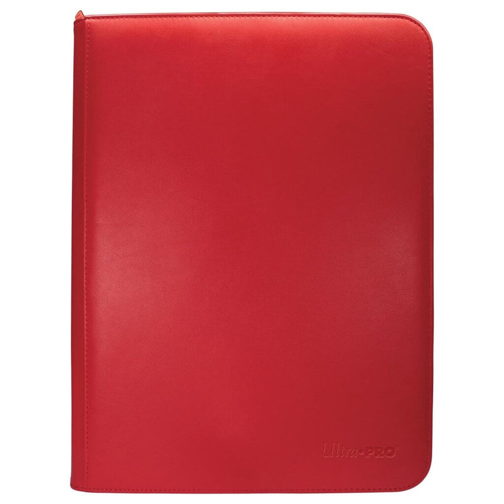 ULTRA PRO Binder - Vivid 9-Pocket Zippered Pro Binder - Red