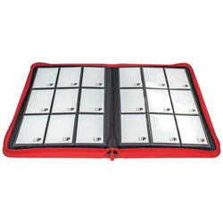 ULTRA PRO Binder - Vivid 9-Pocket Zippered Pro Binder - Red