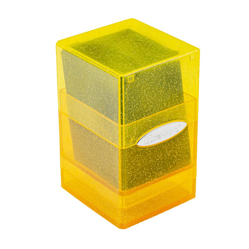 ULTRA PRO Deck Box Satin Tower Glitter - Yellow