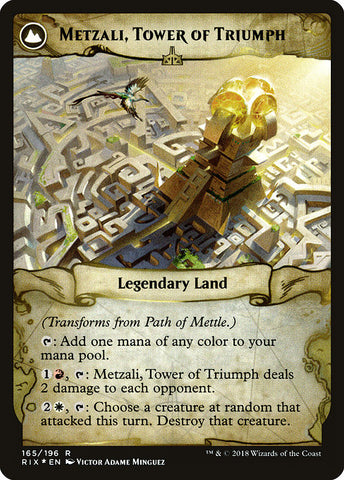 Path of Mettle // Metzali, Tower of Triumph [Rivals of Ixalan Promos]