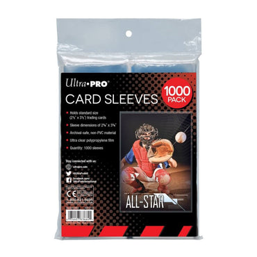 ULTRA PRO CARD SLEEVE - 2.5" x 3.5" Collector Penny Sleeves 1000 pk