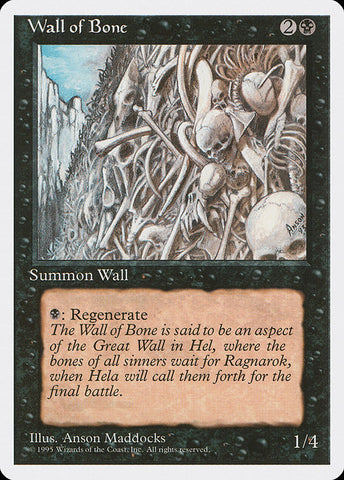 Wall of Bone [Fourth Edition]