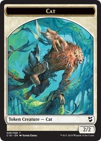 Cat // Soldier Double-sided Token [Commander 2018]