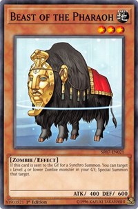Beast of the Pharaoh [Structure Deck: Zombie Horde] [SR07-EN021]