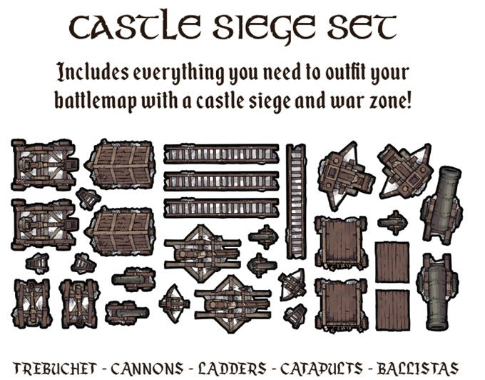 Tabletop Tokens - Caslte Siege Set