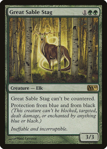 Great Sable Stag [Magic 2010]