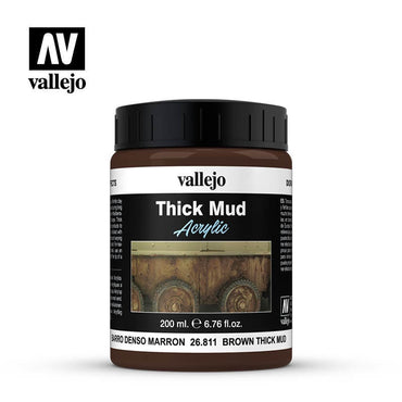 Vallejo Diorama Effects Brown Thick Mud 200ml
