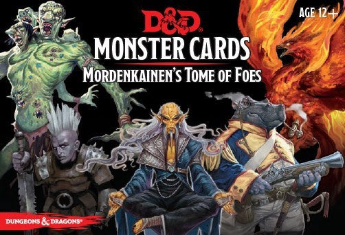 D&D Spellbook Cards Mordenkainen's Tome of Foes Monsters Deck
