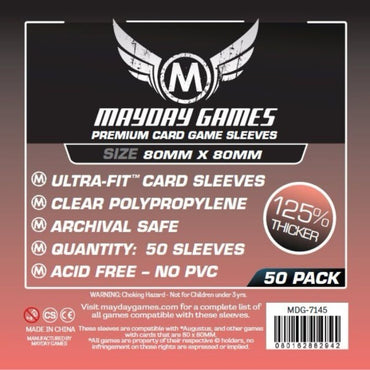 Mayday - Premium Medium Square Card Sleeves (Pack of 50) - 80 MM X 80 MM