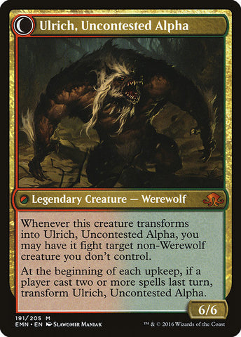 Ulrich of the Krallenhorde // Ulrich, Uncontested Alpha [Eldritch Moon]