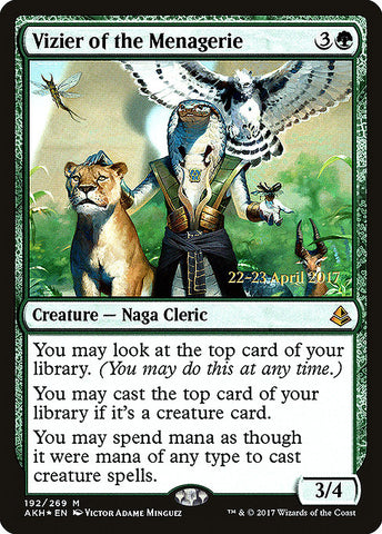 Vizier of the Menagerie [Amonkhet Promos]