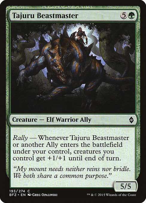 Tajuru Beastmaster [Battle for Zendikar]