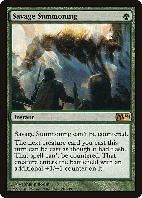 Savage Summoning [Magic 2014]