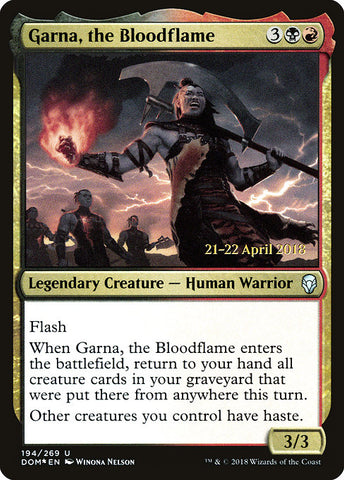 Garna, the Bloodflame [Dominaria Promos]